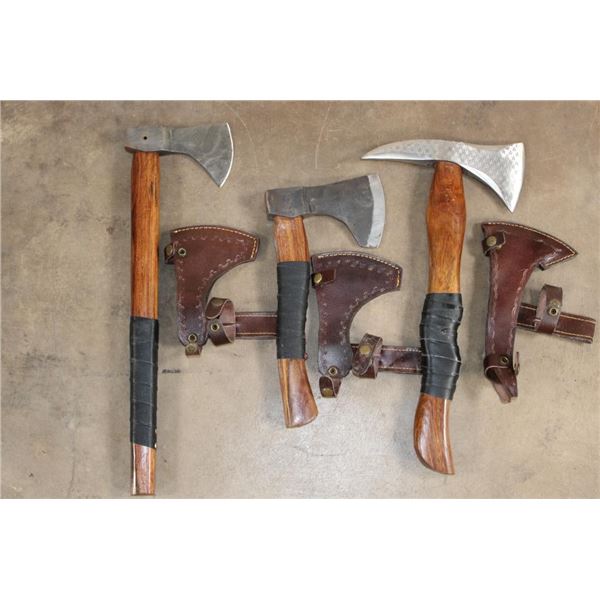 (2) Steel HATCHETS and (1) Steel PICK AXE (ONE$)