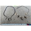 Image 8 : (2) Native American style BEAR Claw and ELK Ivory and Bone Necklaces (ONE$)