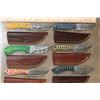 Image 2 : (20) *Brand New* Fixed Blade Damascus Steel KNIVES with Leather Sheaths (ONE$)