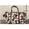 Image 1 : *Brand New* Patchwork Cow Hide and Leather Duffle Bag