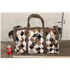 Image 2 : *Brand New* Patchwork Cow Hide and Leather Duffle Bag