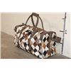 Image 3 : *Brand New* Patchwork Cow Hide and Leather Duffle Bag