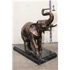 Image 5 : ELEPHANT BRONZE Sculpture on a MARBLE Base, Weight 16 lbs