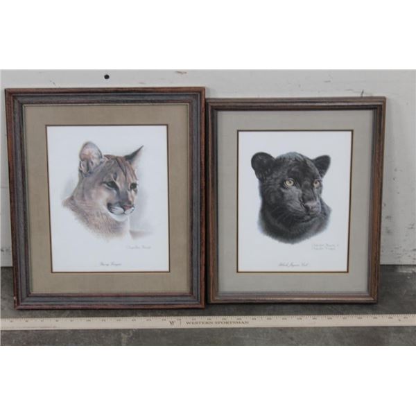 (2) Framed Art Prints by artist Charles Frace. 1 is signed (ONE$)
