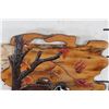 Image 3 : "DL Collections" Top Quality Hand-crafted WOOD ART piece of 2 Ducks with Fall Leaves