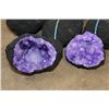 Image 3 : (10) Dyed Purple QUARTZ GEODES and (10) Titanium Aura Green QUARTZ GEODES (ONE$)