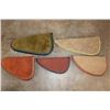 Image 14 : (5) LEATHER Handgun or Pistol Cases with Zippers (ONE$)
