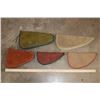 Image 1 : (5) LEATHER Handgun or Pistol Cases with Zippers (ONE$)