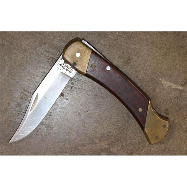 1978 Uncle Henry Schrade + LB7 USA Folding Pocket Knife with a Walnut Handle