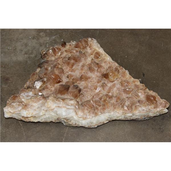 18 lb Honey and Smoky CALCITE CRYSTAL Formation