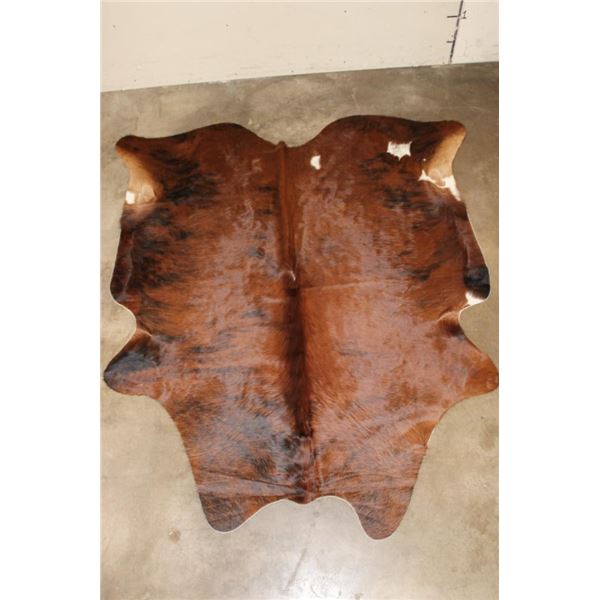 *Brand New* Brindle with White COW HIDE