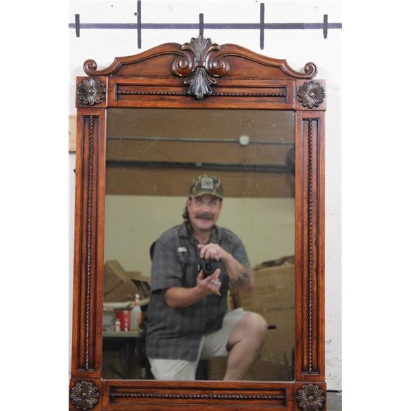 Large Contemporary Wooden Framed Mirror