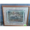 Image 1 : "Little Princess" Cheetah Art Print signed by artist Alan M. Hunt with a COA in a Wooden Frame