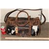 Image 2 : *Brand New* Cow Hide and Brown Leather Duffle Bag