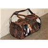Image 4 : *Brand New* Cow Hide and Brown Leather Duffle Bag