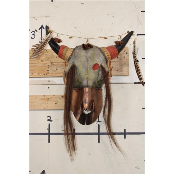 Partial BUFFALO/BISON Skull Decorated and Embellished