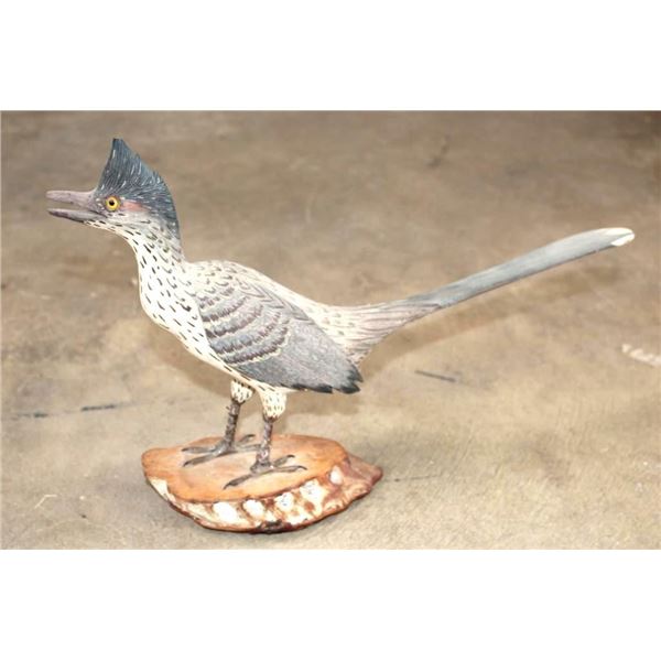 Hand-carved ARIZONA ROADRUNNER by artist "Pence"