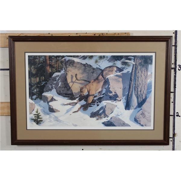 "Lord of the Rimrock" Signed and Numbered Lithograph Print by artist Leon Parson