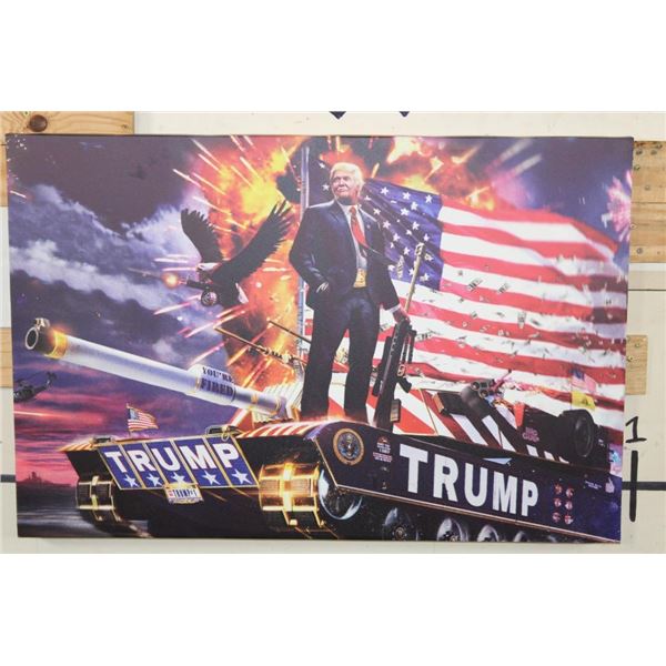 President Donald Trump Patriotic Canvas Print