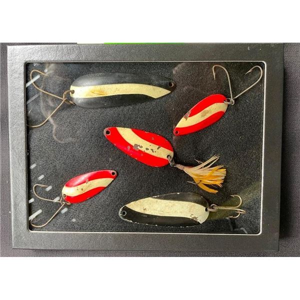 Set of (5) Old Fishing LURES/SPOONS from the 1940's-1950's (ONE$)