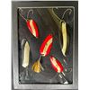Image 3 : Set of (5) Old Fishing LURES/SPOONS from the 1940's-1950's (ONE$)