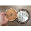 Image 4 : (2) Delano Studios Silverplated and Porcelain Platters or Trays (ONE$)