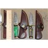 Image 4 : (15) *Brand New* Steel Fixed Blade Knives with Leather Sheaths (ONE$)