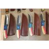 Image 5 : (15) *Brand New* Steel Fixed Blade Knives with Leather Sheaths (ONE$)