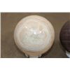 Image 8 : (1) CARIBBEAN CALCITE Mineral Sphere and (1) Banded RED JASPER Mineral Sphere (ONE$)