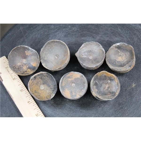 (7) ORTHOCONE Vertebrae and Socket FOSSILS (ONE$)