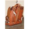 Image 4 : *Brand New* COW HIDE and Leather Backpack with a Laptop Compartment