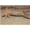 Image 5 : Antique SPURS with a Flower design embossed on the Leather Straps