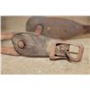 Image 8 : Antique SPURS with a Flower design embossed on the Leather Straps
