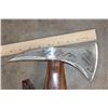 Image 3 : Contemporary Viking Style Battle Axe with a Steel Blade and a Leather Sheath