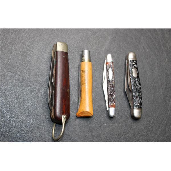 (4) Vintage POCKET KNIVES (ONE$)