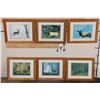 Image 1 : (6) Wildlife Photo Prints with matching Frames (ONE$)