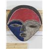 Image 2 : (2) Wooden AFRICAN MASKS, Hand Carved and Painted (ONE$)