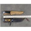 Image 1 : (2) Vintage KNIVES with Leather Sheaths by "CASE TESTED XX" Made in the USA (ONE$)