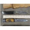 Image 2 : (2) Vintage KNIVES with Leather Sheaths by "CASE TESTED XX" Made in the USA (ONE$)