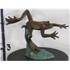 Image 1 : BRONZE FROG Fountain Statue, Weight 4 lbs