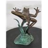 Image 4 : BRONZE FROG Fountain Statue, Weight 4 lbs