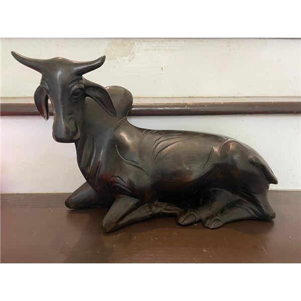 BRONZE Brahman/Zebu COW Statue, Weight: 17 lbs