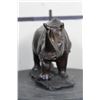 Image 4 : BRONZE RHINOCEROS Sculpture, Weight: 5lbs