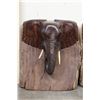 Image 3 : Hand Carved Ironwood or Leadwood ELEPHANT Book Ends from Zimbabwe