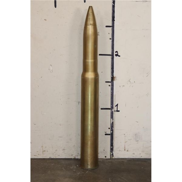 Original Inert 90mm U.S. Military Brass Artillery Shell