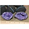 Image 3 : (10) Dyed Purple CRYSTAL QUARTZ Geodes and (10) Titanium Green Aura CRYSTAL QUARTZ Geodes (ONE$)