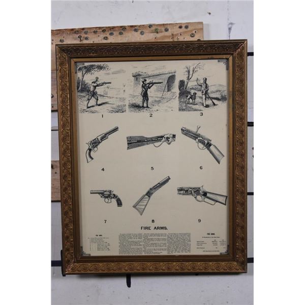 Believed to be an Original Print of U.S. Patented Fire Arms "16th century-1884