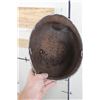 Image 8 : Original (Early) WW2 Fixed Bale U.S. M1 Steel Combat Helmet Shell with Combat Damage