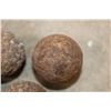 Image 4 : (5) Antique Civil War Era Canister Grapeshot IRON CANNON BALLS Used by the Confederate Army (ONE$)