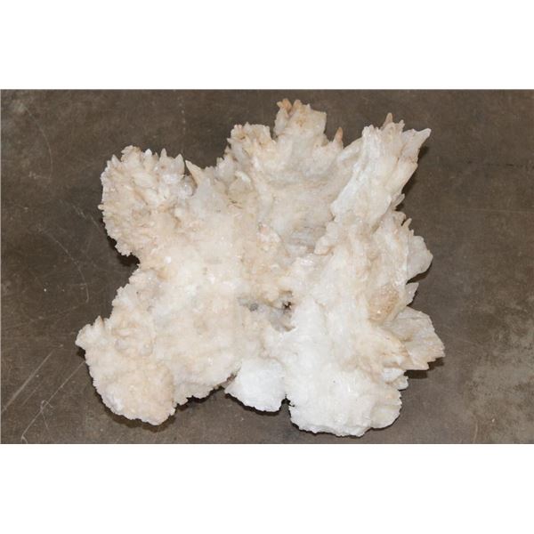 XL 17 lb WHITE ARGONITE Crystal Cluster Formation